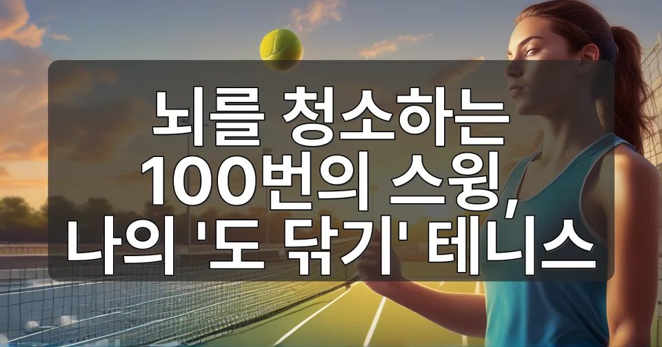 게임을 이기러 가지 않습니다" - 빈스윙충의 테니스 수행기